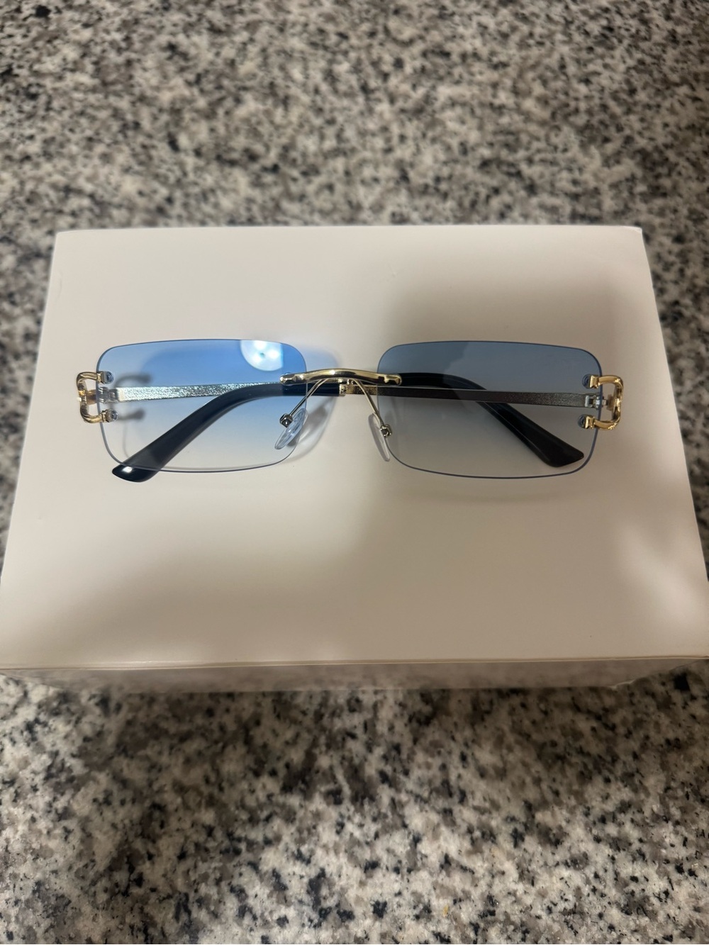 Blue Cartier Sunglasses
